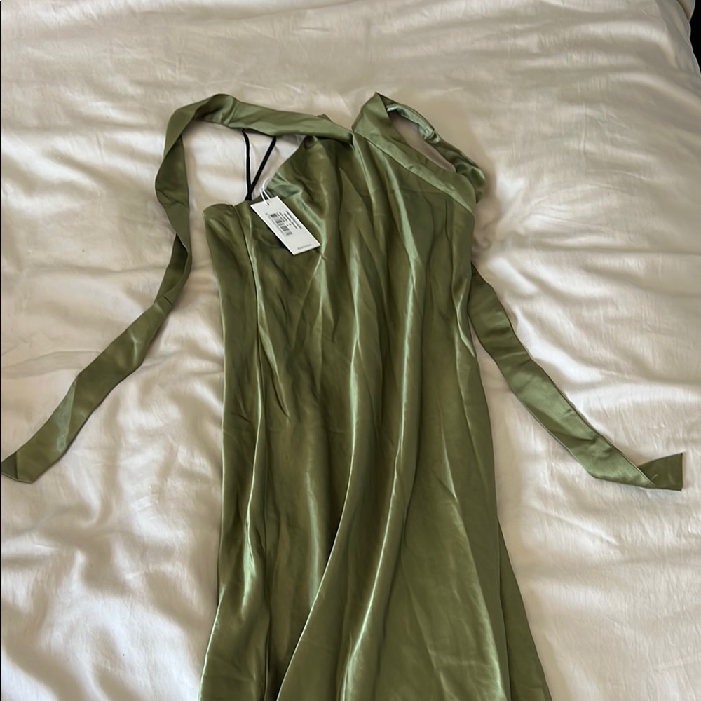 Petal & Pup Green Halter Dress